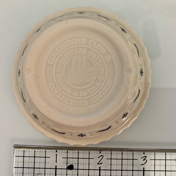 Longaberger Collectors Club miniature pie plate - Picture 4 of 4